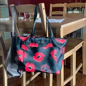 Kate Spade poppy leather tote